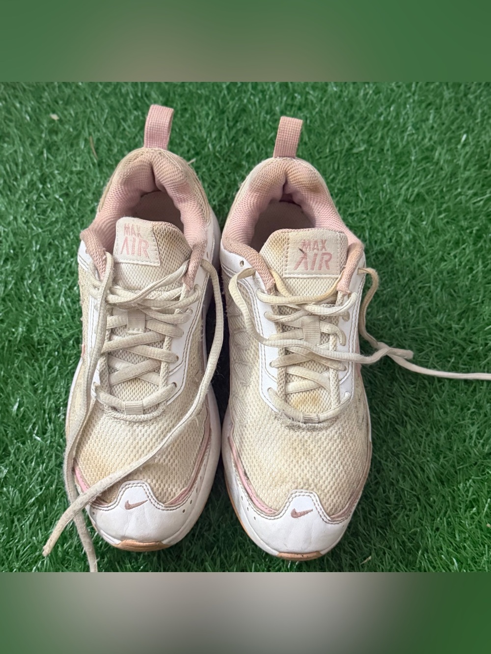 Nike‎ Air Max Cream and Pink Women's Sneakers